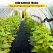 6x300 ft Heavy Duty PP Woven Weed Barrier Landscape Ground Cover 2,4Oz