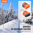 Μαρκαδόροι VEVOR Driveway, 100PCS 48 ιντσών, διάμετρος 0,31 ιντσών, Πορτοκαλί στύλοι από Fiberglass Snow Stakes με αντανακλαστική ταινία, Ατσάλινο τρυπάνι 12&quot; &amp; προστατευτικά γάντια για χώρους στάθμευσης, πεζόδρομοι εύκολης ορατότητας