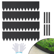 VEVOR Steel Landscape Borders, 4-pack Steel Garden Edge Borders, 40&quot; L x 12&quot; H Straps, Hammer-in περίγραμμα με 6 κλιπ, εύκαμπτη μεταλλική μπορντούρα τοπίου για αυλή, κήπο, γκαζόν