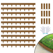 VEVOR Steel Landscape Borders, 10-pack Steel Garden Borders, 39,6&quot; L x 2&quot; H strips, Hammer-in Hording Border, Bendable Metal Landscape Borders for Yard, Garden, Spike ύψος 2,5&quot;, Rustic Brown