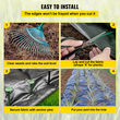 VEVOR Weed Barrier, 5,8 oz Landscape Fabric, 3ft x 300ft Cover Mat Heavy Duty Woven Grass Control Geotextile for Garden, Patio, Black