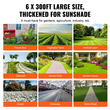 VEVOR Weed Barrier Landscape Fabric, 6*300FT Heavy Duty Garden Weed Fabric, Woven PP Weed Control Fabric, Driveway Fabric, Geotextile Fabric for Landscape, Ground Cover, Weed Blocker Weed Mat, Μαύρο