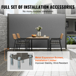 Πτυσσόμενη πλαϊνή τέντα VEVOR, 63&#039;&#039;x 118&#039;&#039; Outdoor Privacy Screen, 180g Polyester-proof retractable Patio Screen, UV 30+ Room Divider Windscreen για Αίθριο, Πίσω αυλή, Μπαλκόνι, Γκρι