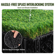 VEVOR Τεχνητό γρασίδι πλακάκια Interlocking Turf Deck Set, 18 Pack 305x305mm, Διακοσμητικό μαξιλάρι δαπέδου από συνθετικό ψεύτικο γρασίδι αυτοστραγγιζόμενο, ιδανικό για Ξύστρα για σκύλους πολλαπλών χρήσεων εσωτερικού χώρου εισόδου εξωτερικού χώρου