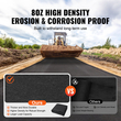 VEVOR Non Woven Geotextile Fabric Under Gravel, 10x100FT 8OZ Driveway Fabric Landscape Fabric, Heavy Duty Weed Barrier Fabric, Ground Cover Weed Control Fabric, French Drains Drainage Fabric, μαύρο