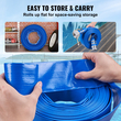 Εύκαμπτος σωλήνας VEVOR Backwash, 2 in x 50 ft, βαρέως τύπου PVC επίπεδος σωλήνας εκκένωσης πισίνας με εξαρτήματα αλουμινίου Camlock C &amp; E, σφιγκτήρες, συμβατός με αντλίες, φίλτρα άμμου, για αποχέτευση λυμάτων πισινών, μπλε