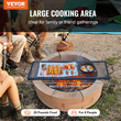 Σχάρα ψησταριάς VEVOR X-Marks Fire Pit Grill, Ορθογώνια Σχάρα Μαγειρέματος, Heavy Duty Steel Campfire Grill Grill with Handle &amp; Support X Wire, Φορητά μαγειρικά σκεύη camping για εξωτερικές συγκεντρώσεις πάρτι, 44 ιντσών μαύρο