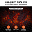 Σχάρα ψησταριάς VEVOR X-Marks Fire Pit Grill, Ορθογώνια Σχάρα Μαγειρέματος, Heavy Duty Steel Campfire Grill Grill with Handle &amp; Support X Wire, Φορητά μαγειρικά σκεύη camping για εξωτερικές συγκεντρώσεις πάρτι, 44 ιντσών μαύρο