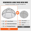 Καπάκι οθόνης VEVOR Firepit Spark, διάμετρος 914,4 mm, Στρογγυλά αξεσουάρ κάλυμμα δακτυλίου πυρκαγιάς εξωτερικού χώρου, μεταλλικό κάλυμμα πυροσβεστικού λάκκου, καλύμματα πυροσβεστικού δακτυλίου από ανοξείδωτο χάλυβα που ανοίγουν εύκολα για υπαίθριες αυλές πυροσβεστήρων