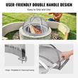 Καπάκι οθόνης VEVOR Firepit Spark, διάμετρος 914,4 mm, Στρογγυλά αξεσουάρ κάλυμμα δακτυλίου πυρκαγιάς εξωτερικού χώρου, μεταλλικό κάλυμμα πυροσβεστικού λάκκου, καλύμματα πυροσβεστικού δακτυλίου από ανοξείδωτο χάλυβα που ανοίγουν εύκολα για υπαίθριες αυλές πυροσβεστήρων