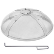 VEVOR Fire Pit Spark Screen Round 27&quot;, Ενισχυμένο μεταλλικό κάλυμμα βαρέως τύπου από χάλυβα, καπάκι εξωτερικού χώρου πυροσβεστήρων, επάνω καλύμματα οθόνης που ανοίγουν εύκολα στρογγυλά με λαβή δακτυλίου για υπαίθρια αυλή πυροσβεστήρων στην πίσω αυλή