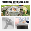 VEVOR Fire Pit Spark Screen Round 40&quot;, Ενισχυμένο μεταλλικό κάλυμμα από χάλυβα βαρέως τύπου, καπάκι εξωτερικού χώρου πυροσβεστήρων, επάνω καλύμματα οθόνης που ανοίγουν εύκολα στρογγυλά με λαβή δακτυλίου για υπαίθρια αυλή πυροσβεστήρων στην πίσω αυλή