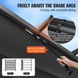 VEVOR 10&#039;x10&#039; Outdoor Retractable Pergola with Sun Shade Canopy Αλουμίνιο Γκρι