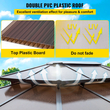 Κιόσκι VEVOR Patio Gazebo 10x10ft Hardtop Gazebo Gazebo με κουνουπιέρες Εξωτερικό Κιόσκι Αίθριο Σκηνής Κήπος Ανέμες Αντικατάσταση κουβούκλιο Διπλής οροφής κουβούκλιο στέγης Κιόσκι για αίθρια κήπου Home Lawn Brown