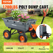 VEVOR Poly Garden Dump Cart Βαρέως τύπου Yard Carts and Wagons 6,48 cu.ft 1200 lbs