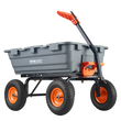 VEVOR Poly Garden Dump Cart Βαρέως τύπου Yard Carts and Wagons 6,48 cu.ft 1200 lbs