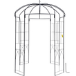 VEVOR Birdcage Shape Garden Arbor, 8 FT ύψος, 5,2 FT πλάτος, Heavy Duty σφυρήλατο Iron Arbor, Wedding Arch Trellis for Climbing Vines in Outdoor Garden, Backyard, Lawn, Patio, Black