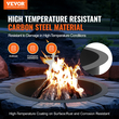 VEVOR Fire Pit Ring Round 35 inch Outer Steel Liner DIY Firepit Ring Campfire