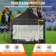 VEVOR 10 x 10 FT Pop Up Σκηνή με κουβούκλιο, Τέντα κιόσκι εξωτερικού χώρου με αποσπώμενα πλευρικά τοιχώματα και τσάντα με τροχούς, αδιάβροχο στιγμιαίο καταφύγιο κιόσκι για πάρτι, κήπο, αυλή, μαύρο