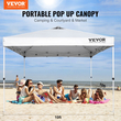 Σκηνή πάρτι με κουβούκλιο VEVOR Pop Up 10 x 10 πόδια με φορητή τσάντα για Camping White