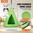 Καρέκλα VEVOR Kids Nest, Κρεμαστή καρέκλα αιώρας με ρυθμιζόμενο σχοινί, καρέκλα αιώρας για χρήση σε εσωτερικούς και εξωτερικούς χώρους για παιδιά (39&quot; D x 52&quot; Υ), Χωρητικότητα βάρους 250 λίβρες, Πράσινο