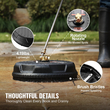 VEVOR Pressure Washer Surface Cleaner Universal 15&quot;, Pressure Washer Attachment 4000 Max PSI with 2 Extension Wand, 1/4&quot; Quick-Connect Connector Power Concrete Cleaner, For Floor Driveway, Patio