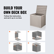 VEVOR Deck Box, 31 Gallon Outdoor Storage Box, 22,1&quot; x 17,1&quot; x 20,9&quot; , Αδιάβροχο PP Deckbox με λουκέτο από κράμα αλουμινίου, για έπιπλα βεράντας, παιχνίδια πισίνας, εργαλεία κήπου, μαξιλάρια εξωτερικού χώρου, γκρι