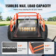VEVOR Heavy Duty Steel ATV Dump Trailer, χωρητικότητα φορτίου 1500 λιβρών 15 κυβικά πόδια, ρυμουλκούμενο πίσω από το καρότσι χωματερής Garden Trailer, με αφαιρούμενα πλαϊνά και 2 ελαστικά, για χλοοκοπτικά, τρακτέρ, ATV, UTV