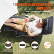 VEVOR Zero Gravity Chair 26&quot; Zero Gravity Recliner Lounge Chair Indoor &amp; Outdoor