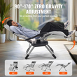 VEVOR Zero Gravity Chair 33&quot; Zero Gravity Recliner Lounge Chair Indoor &amp; Outdoor