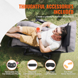 VEVOR Zero Gravity Chair 33&quot; Zero Gravity Recliner Lounge Chair Indoor &amp; Outdoor