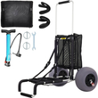 VEVOR Beach Carts for Sand, 23&quot; x 15&quot; Cargo Deck, με 13&quot; TPU Balloon Wheels, 165LBS ​​Loading Folding Sand Cart &amp; 33,1&quot; έως 51,6&quot; Ρυθμιζόμενο ύψος, Aviation Cargo Aluminium for Picnic, Fishing, Beach