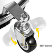 VEVOR Surface Cleaner, 4000 psi Pressure Surface Cleaner, 16&quot; Pressure Washer Surface Cleaner 1/4&quot; QC Pressure Washing Surface Cleaner Καθαριστικό με πίεση από ανοξείδωτο χάλυβα για καταστρώματα με διπλό περιστροφικό βραχίονα