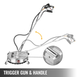 VEVOR Surface Cleaner 20 ιντσών Flat Surface Cleaner for Pressure Washer 4000psi Pressure with 3/8 Quick Connector Surface Cleaner with Casters 10.5GPM από ανοξείδωτο χάλυβα Περιστρεφόμενη ράβδος, 3 ακροφύσιο