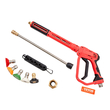 Πιστόλι πλύσης υψηλής πίεσης VEVOR, 4000 PSI, πιστόλι ηλεκτρικού πλυσίματος με αντικατάσταση προέκτασης ράβδου, πιστόλι αφρού εισόδου M22-14 mm &amp; συνδετήρα σωλήνα εξόδου 1/4&#039;&#039;, Λαβή πλύσης πίεσης με 5 ακροφύσια