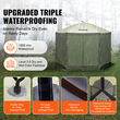 VEVOR Pop Up Gazebo Tent Pop-Up Screen Σκηνή 6 όψεων με κουβούκλιο Πράσινο καταφύγιο