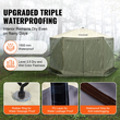 VEVOR Pop-up Gazebo Tent Pop-Up Screen Σκηνή 6 όψεων με κουβούκλιο Πράσινο καταφύγιο