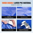 VEVOR Portable Water Storage Bladder 105.7 Gal 1000D PVC πτυσσόμενη δεξαμενή νερού