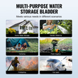 VEVOR Portable Water Storage Bladder 105.7 Gal 1000D PVC πτυσσόμενη δεξαμενή νερού