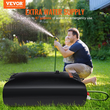 VEVOR Water Tank Bladder, 87 Gallon Μεγάλης χωρητικότητας, PVC πτυσσόμενη κύστη νερού που περιλαμβάνει καρφιά και κιτ υπερχείλισης, φορητή κύστη αποθήκευσης νερού για Garden Water Catcher, Μαύρο