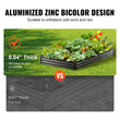 VEVOR Galvanized Raised Garden Bed Planter Box 94,5x47,2x11&quot; Λουλούδι λαχανικό