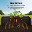 VEVOR Raised Garden Bed, 94,5 x 47,2 x 23,6 ιντσών Γαλβανισμένο μεταλλικό κουτί φυτευτή, κουτιά φύτευσης εξωτερικού χώρου με ανοιχτή βάση, για καλλιέργεια λουλουδιών/λαχανικών/βοτάνων στην πίσω αυλή/κήπο/αυλή/μπαλκόνι, σκούρο γκρι