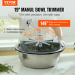 Περιλαμβάνεται κουρευτική μηχανή VEVOR Leaf Bowl, 19&#039;&#039; Trimmer Bowl, Χειροκίνητο Bud Trimmer με λεπίδες από ανοξείδωτο χάλυβα για περιστροφή περιστροφής, θόλο καθαρής ορατότητας, πτυσσόμενη σχάρα στεγνώματος βοτάνων και κλαδευτήρι χειρός