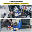 Κιτ αντλίας κενού ψυκτικού VEVOR 3CFM 1/4HP, Εργαλεία ελεγχόμενου ψυκτικού μέσου 84 L/min Αντλία κενού A/C Μονού σταδίου AC Σετ μετρητή πολλαπλής ψυκτικού μέσου (3CFM 1/4HP)