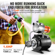 Αντλία ρηχού πηγαδιού VEVOR 1.6HP με ενισχυτική αντλία άρδευσης 1320GPH
