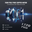 VEVOR 1/5 HP 3,5 CFM AC σετ αντλίας κενού και μετρητή, Περιστροφικό πτερύγιο HVAC Air Pump A/C Σετ μετρητή πολλαπλής σκούπας, με τσάντα μεταφοράς εύκαμπτων σωλήνων τριών χρωμάτων, Ισχύει για R134a, R410a