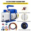VEVOR AC Vacuum Pump Manifold Gauge Set 4.8 CFM 5PA HVAC Pump Vacuum with Box