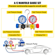 VEVOR AC Vacuum Pump Manifold Gauge Set 4.8 CFM 5PA HVAC Pump Vacuum with Box