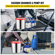 Θάλαμος κενού 5 γαλονιών &amp; 1/4hp 3cfm Μονοβάθμια αντλία κενού για την αφαίρεση αερίων