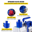 Αντλία κενού ψύξης VEVOR 6 CFM 1/2 HP, Κιτ ψύξης AC αντλίας κενού αέρα 2 σταδίων, Συσκευασία κενού ψύξης διαμόρφωσης κενού, Ψύξη κλιματισμού Combo HVAC 1/2 HP